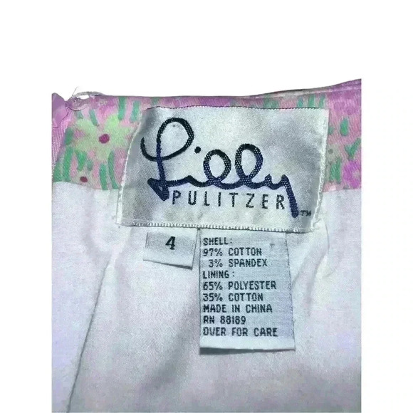 Vgt rare LILLY PULITZER Mini  Skirt Bow size 4 Dopamine Boho - Picture 3 of 7